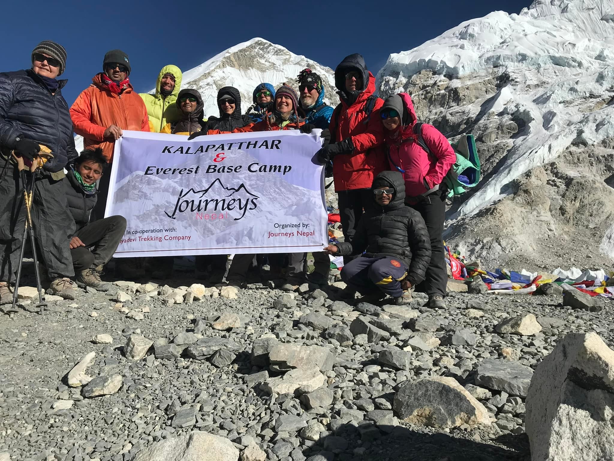Trekkers on the Everest Base Camp route